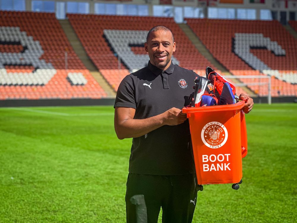 Blackpool FC Community Trust Launch Boot Bank Blackpool Football Club